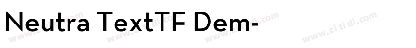Neutra TextTF Dem字体转换